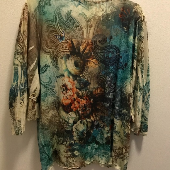 B.L.E.U. 2X Ruffle blouse - Picture 3 of 3